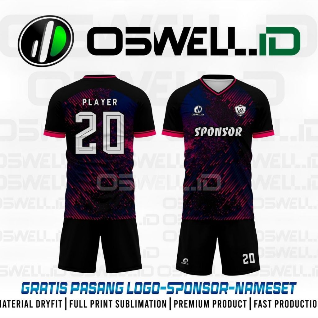 高級全印花足球五人制足球衫免費定制 OSWELL SPORTWEAR FOOTBAL FUTSAL