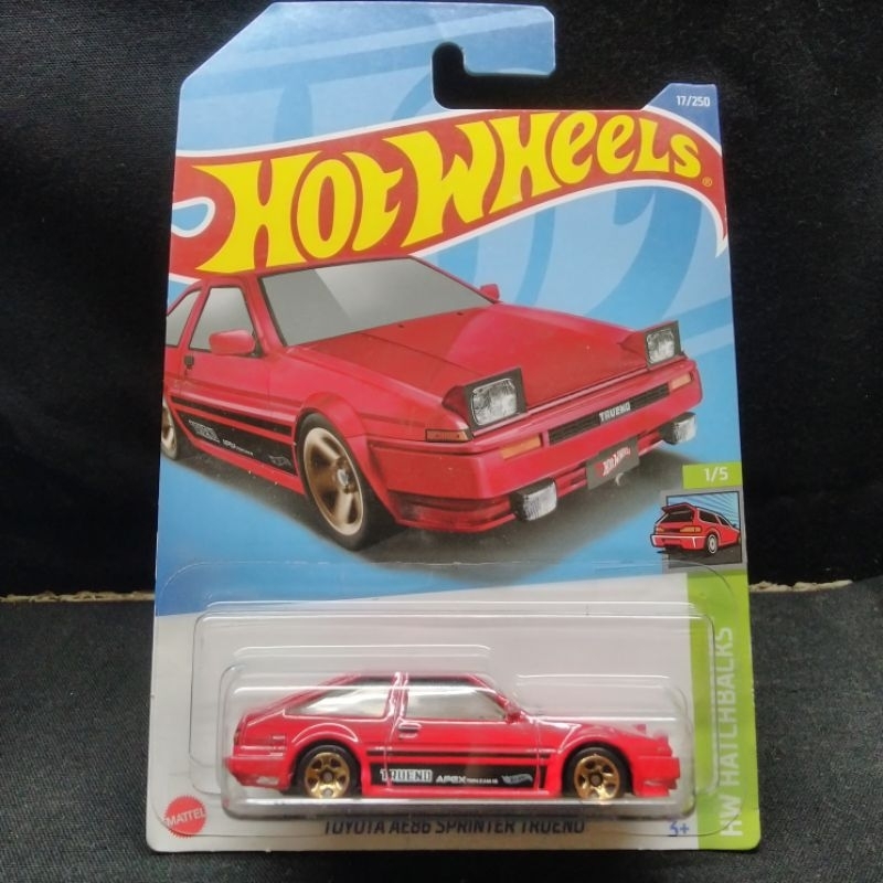 Merah Hotwheels 豐田 AE86 紅色
