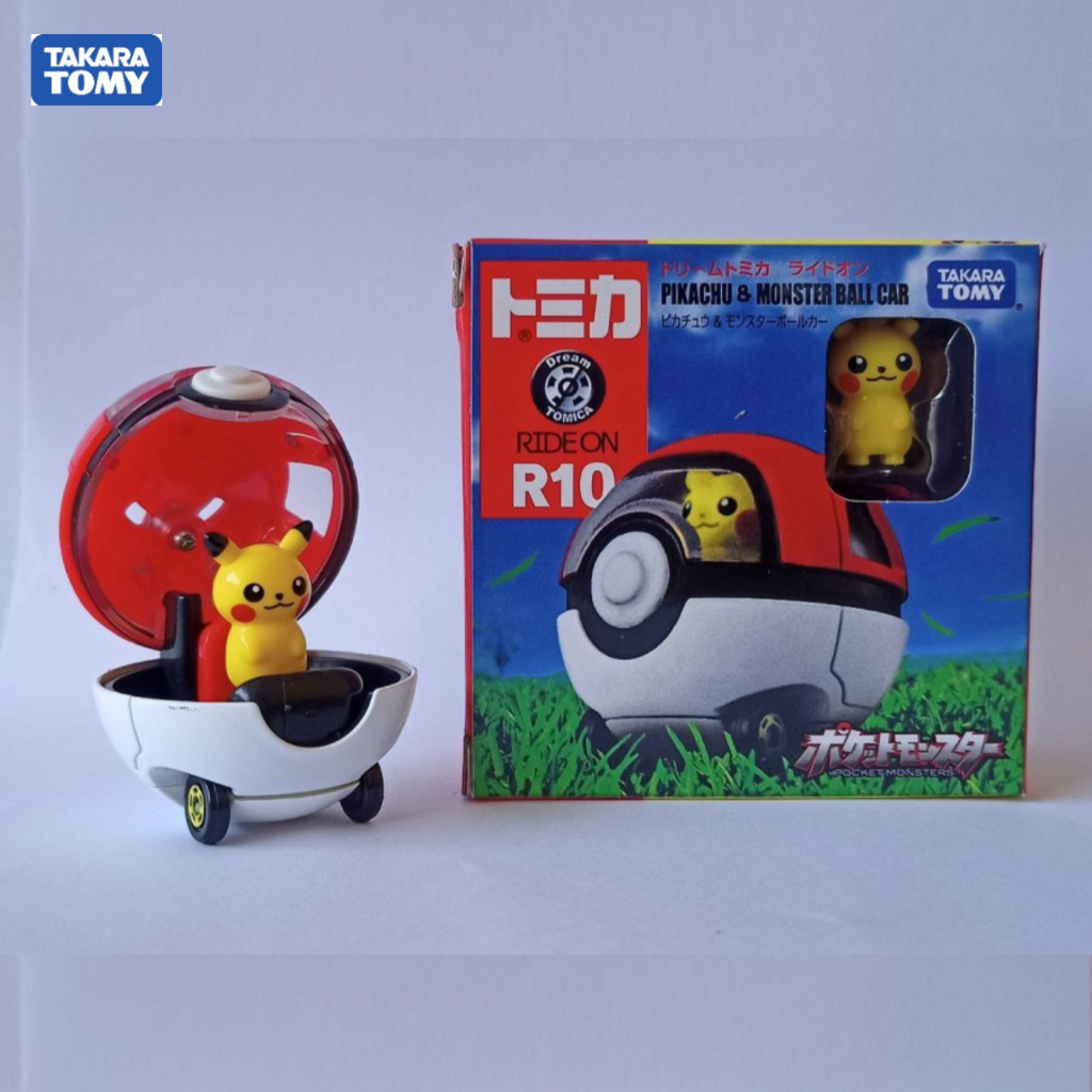Tomica R10 皮卡丘怪物球車 Takara Tomy 微型壓鑄車兒童玩具車