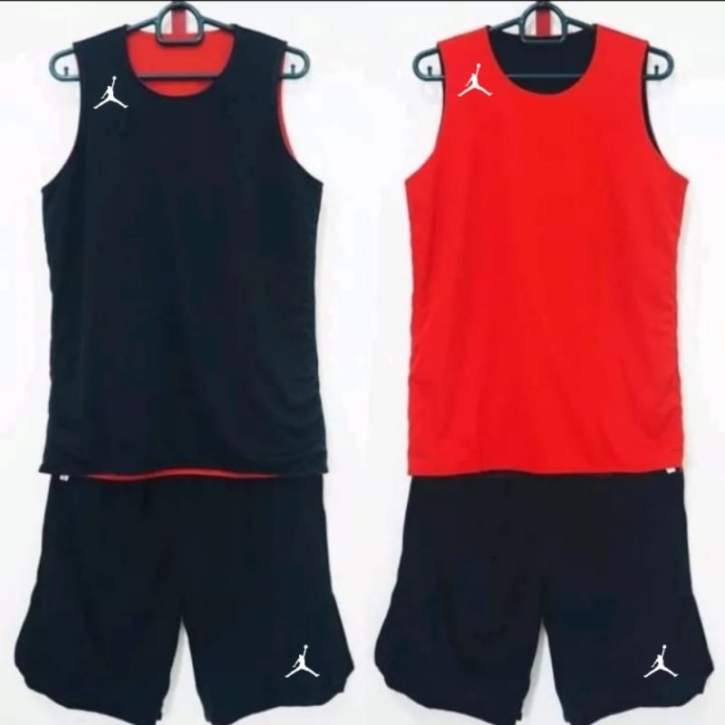 Jordan JUMPMAN LOGO 籃球球衣小號雙面 2 層衣服 2 色