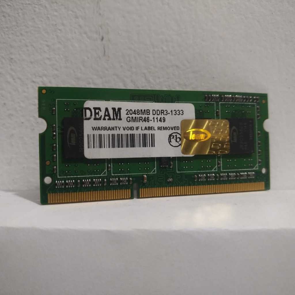 Sodim Deam 2GB DDR3-1333 內存筆記本電腦迷你電腦 sodim DDR3 2GB