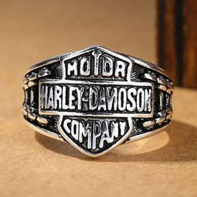 Harley Davidson S925 純銀 925 純銀雕刻摩托車戒指 Harley Davidson Compan
