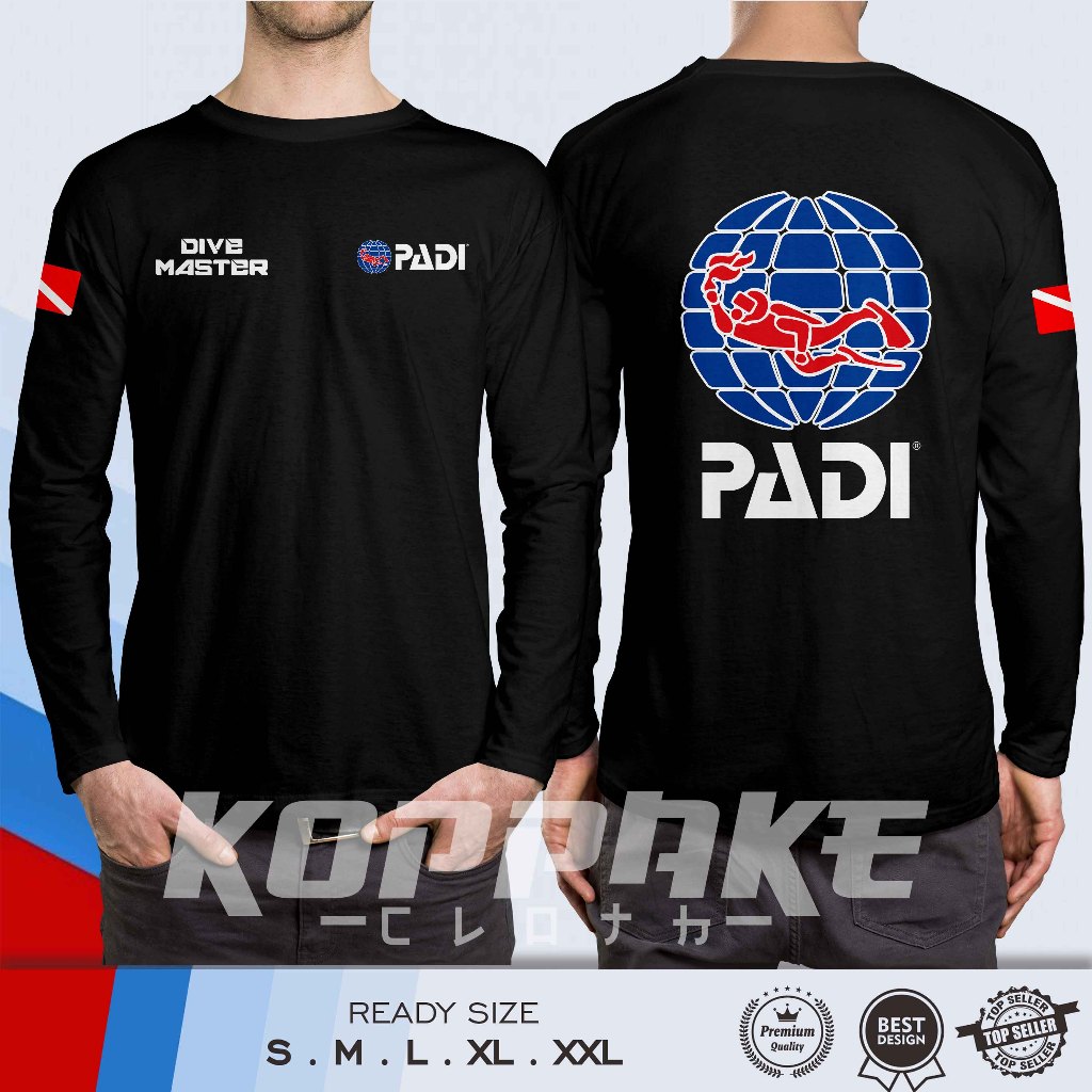 PADI Asosiation 專業潛水說明書 DIVE MASTER 長袖發行襯衫