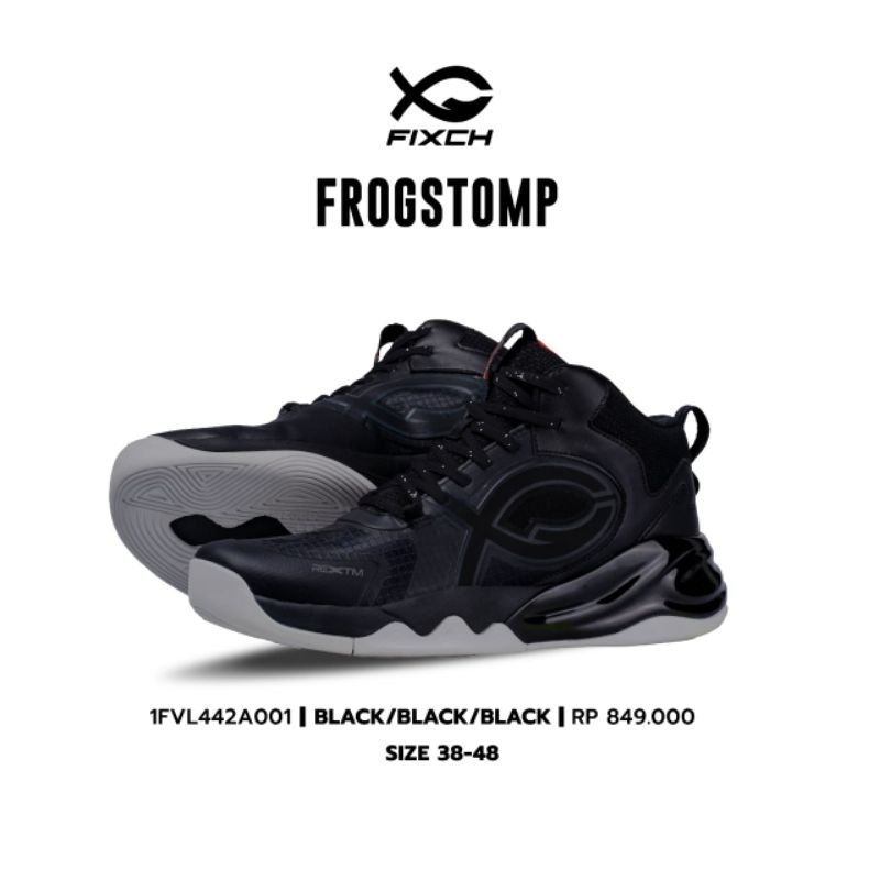 Fixch FROGSTOMP 新版黑色/黑色/白色代碼 1FVL442A001 VOLLEY 鞋 FIXCHS 全新原