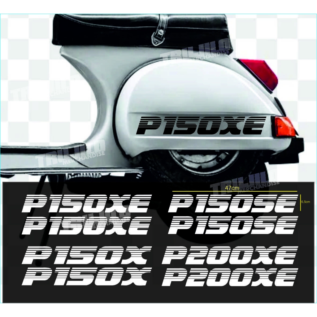 貼紙 Vespa Excell Sprint 2T 貼紙切割 P150X P150XE P200XE