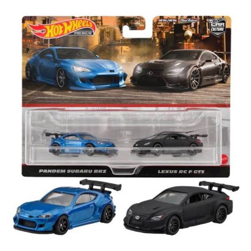 Hot Wheels 高級雙包 Pandem Subaru BRZ Lexus RC F GT3