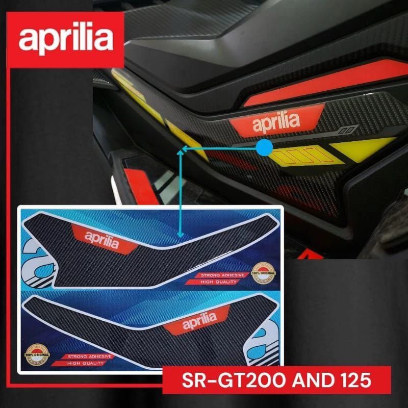 Motopad27 壓紋樹脂貼紙保護套 Sidepad 側墊 Aprilia SR GT-200 Premium