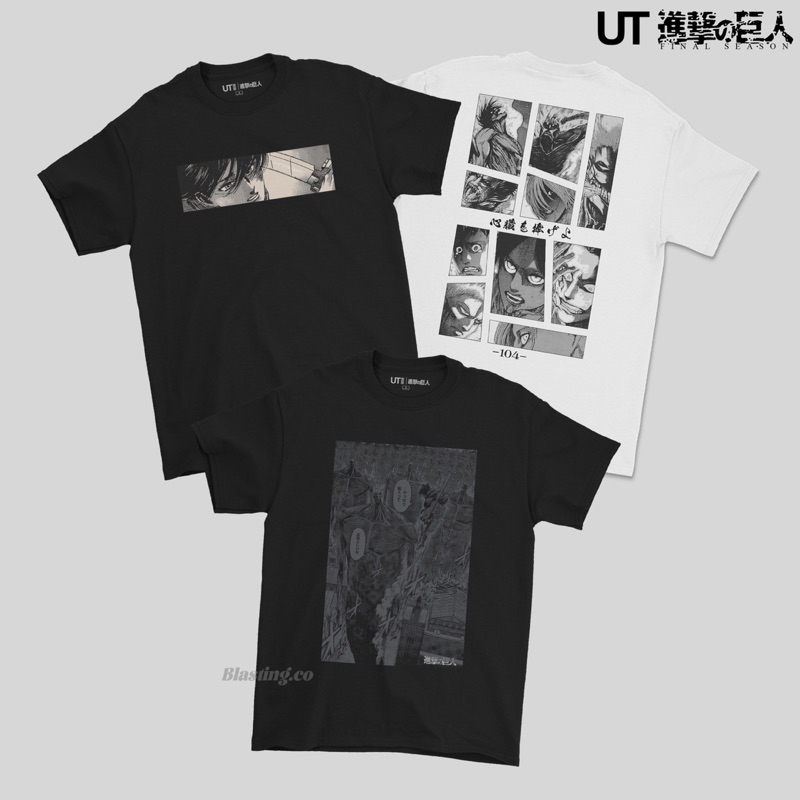 優衣庫 Uniqlo X ATTACK ON TITAN FINAL SEASON UT 圖形 T 恤 SHINGEKI