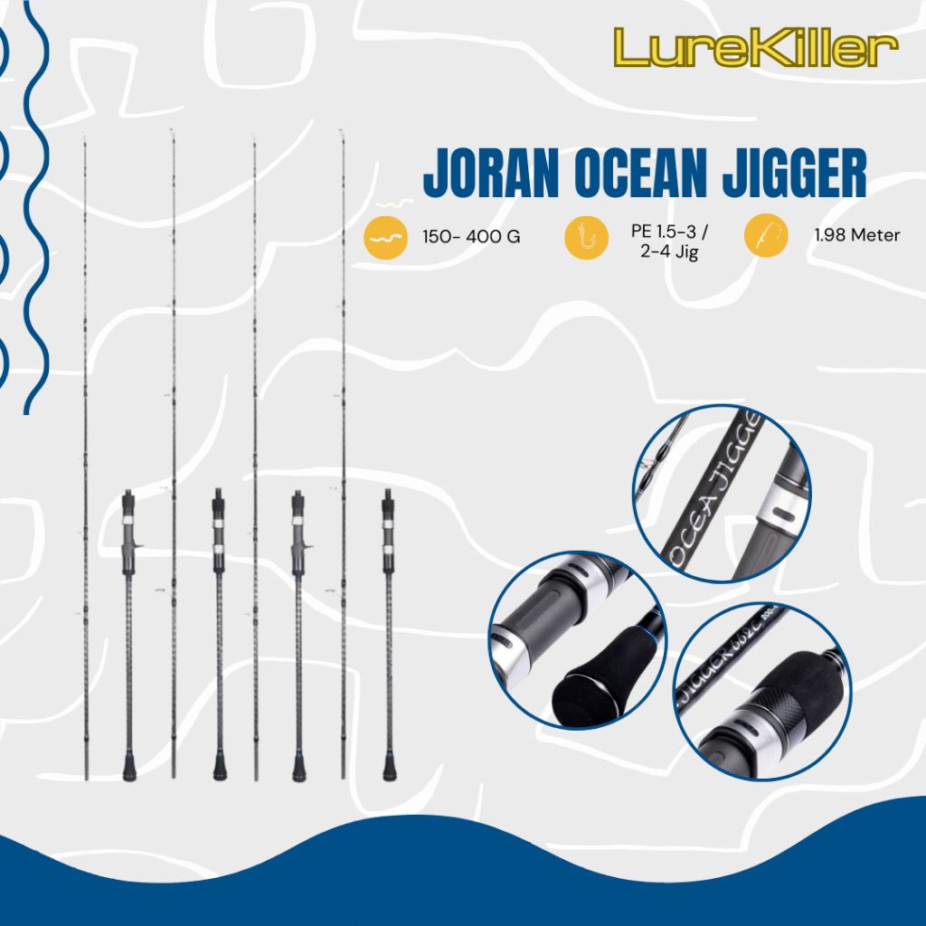 Lurekiller Ocea Jigger跳汰桿1.98m專用大功率X環導FUJI紡鑄JP024