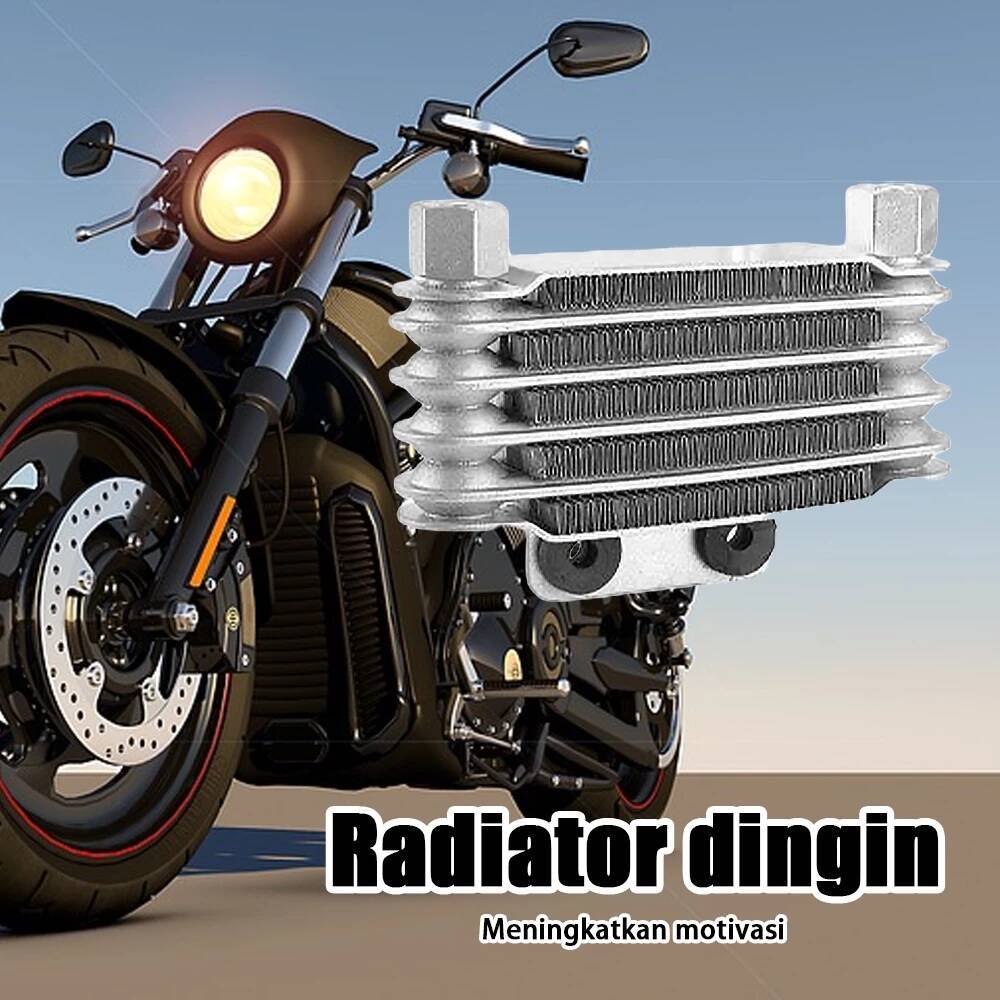 Mesin摩托車散熱器通用散熱器摩托車改裝發動機水冷機油冷卻器空調