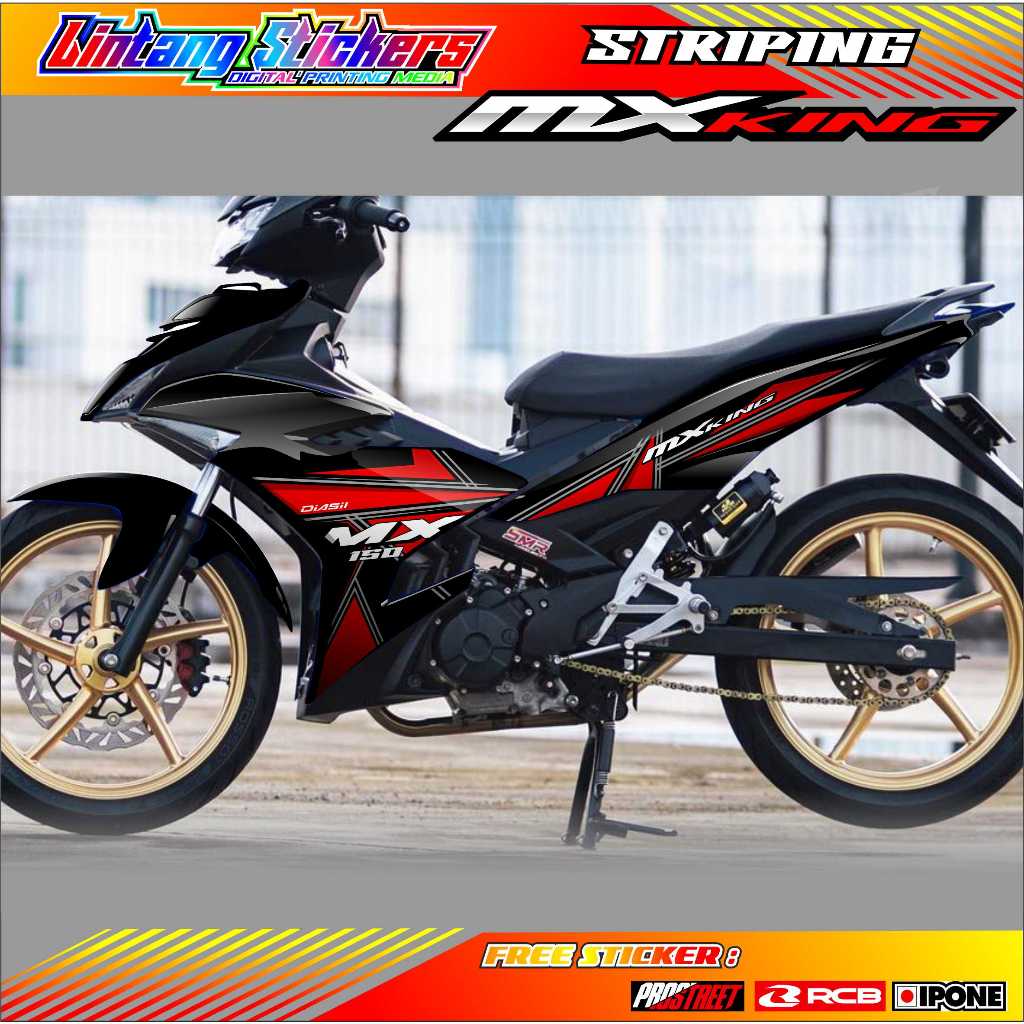 山葉 雅馬哈 MX KING 150 摩托車變體條紋貼紙清單 YAMAHA MX KING 150