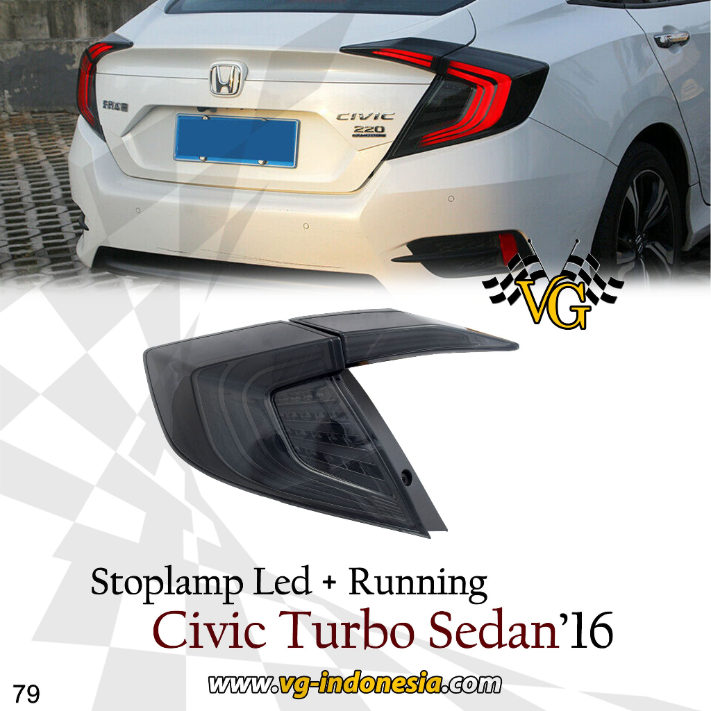 Civic TURBO SEDAN 2016 尾燈剎車燈 3 種模式 Welcome Running Sein