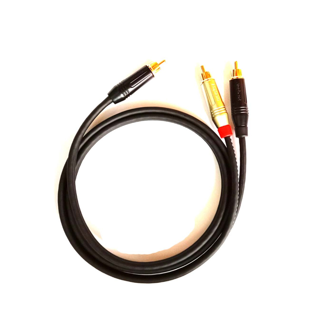 電纜插孔 RCA 到 2 RCA 公 Mogami 3106 50cm 高品質