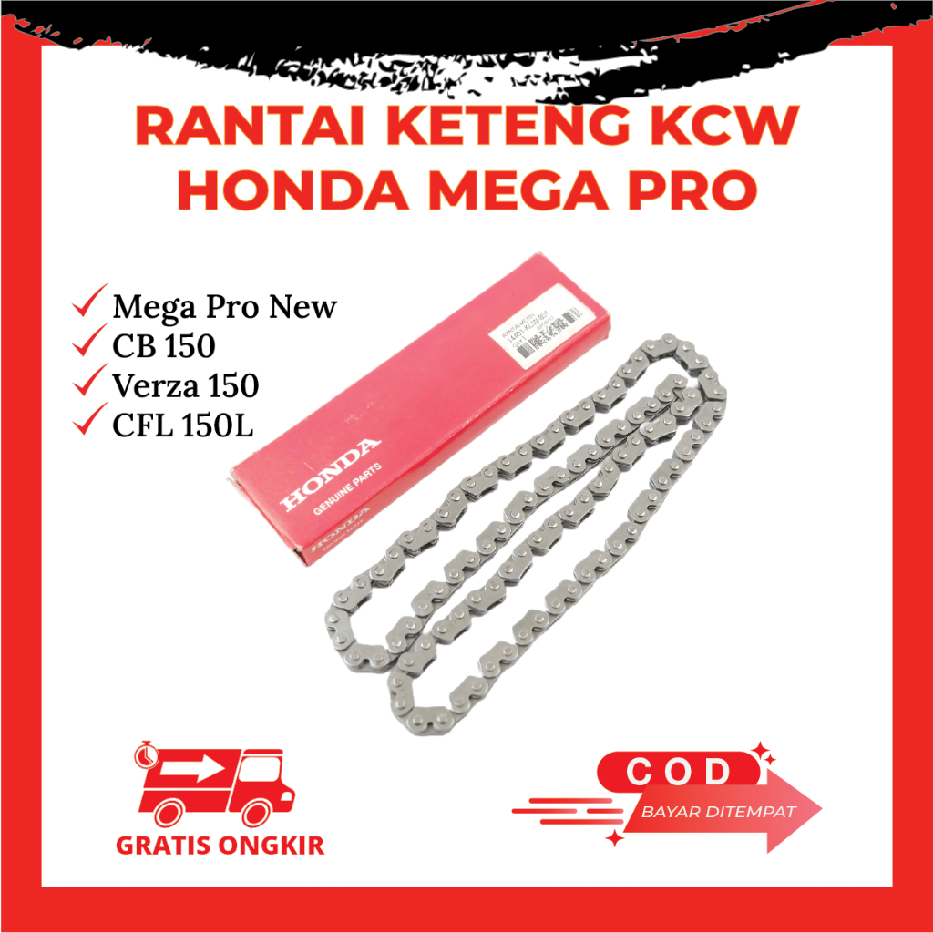 Keteng 摩托車鏈條 Honda Mega Pro 新 CB150 Verza KCW 代碼