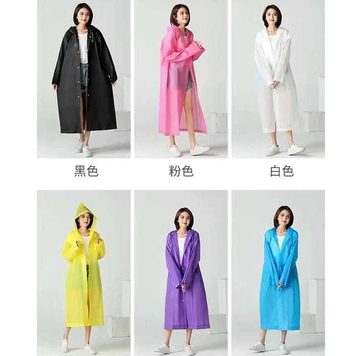 素色peva雨衣/透明韓式雨衣/素色韓版雨衣