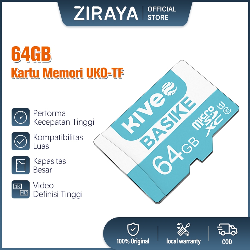 Ziraya 存儲卡 64GB 原裝 100 Ori 180MB/S Micro SD 卡 32GB 快速讀取存儲卡