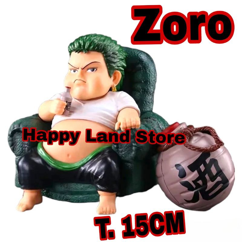 可動人偶一件動漫 Roronoa Zoro 可愛雕像系列