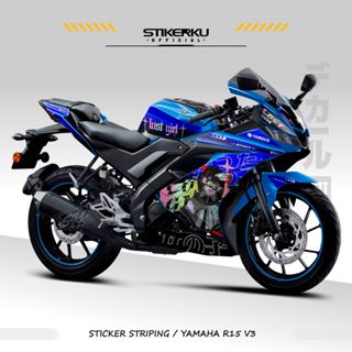 山葉 貼紙條紋 YAMAHA R15V3 MOTIF 040 半貼紙庫存貼花 R15 V3 YAMAHAR15V3 R1