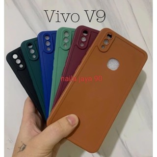 HP 軟殼外殼 VIVO V9 矽膠外殼外殼 Macaron Pro 相機背面保護器適用於手機相機