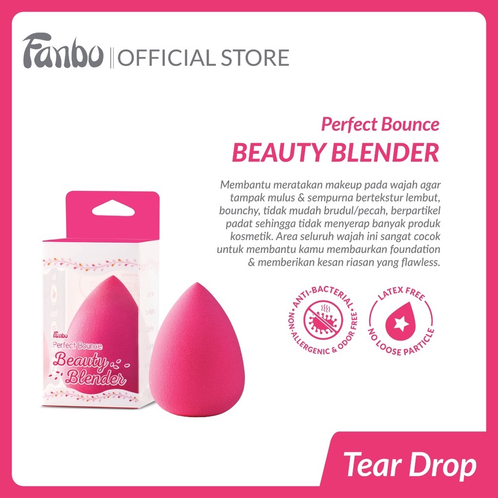 BEAUTY BLENDER Fanbo Perfect Bounce 美容攪拌機化妝海綿海綿攪拌機 BB 霜化妝粉撲