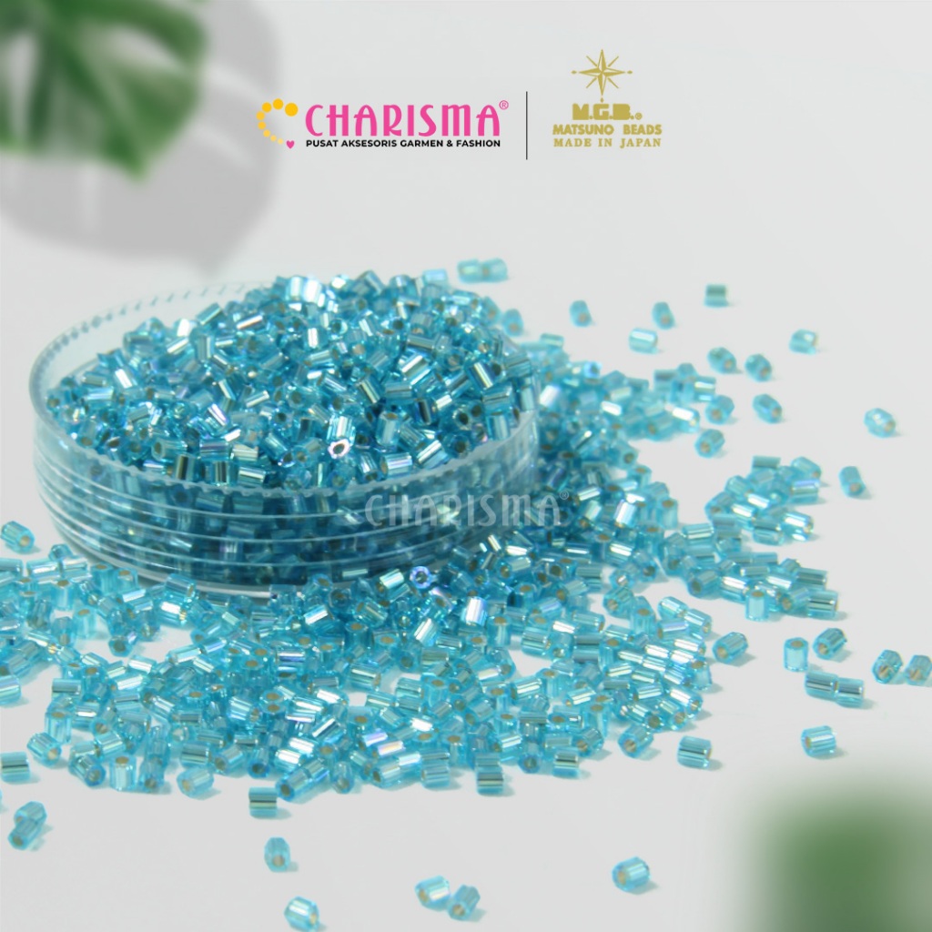 Charisma MGB Mote 竹松野玻璃珠藍色日本 Mote 時尚配飾每磅價格