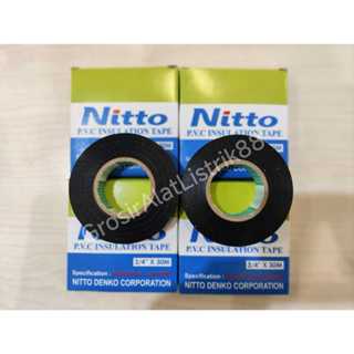 Hitam Nitto 電氣絕緣原裝膠帶黑色 PVC Nitto 電纜 3/4 30m 原裝