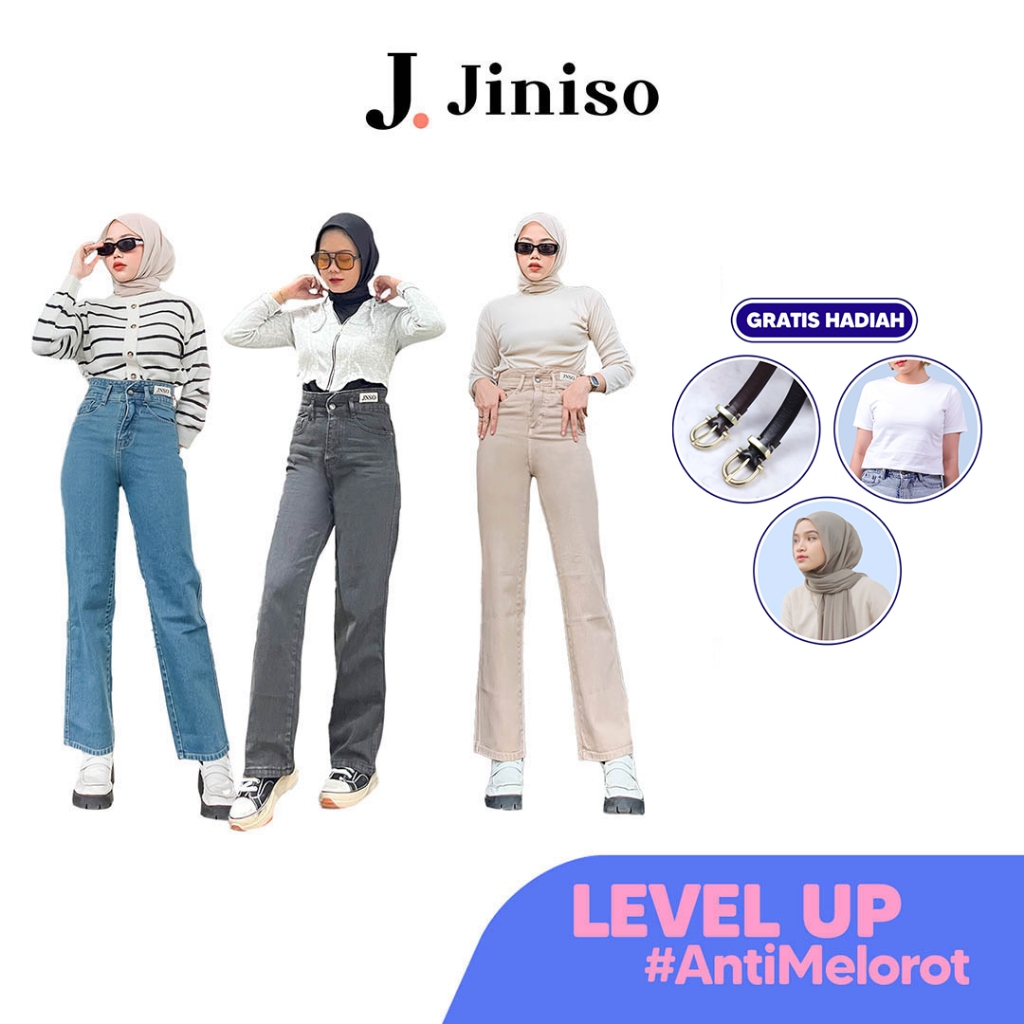 Jiniso 超高腰寬鬆水平牛仔褲 Vol 2