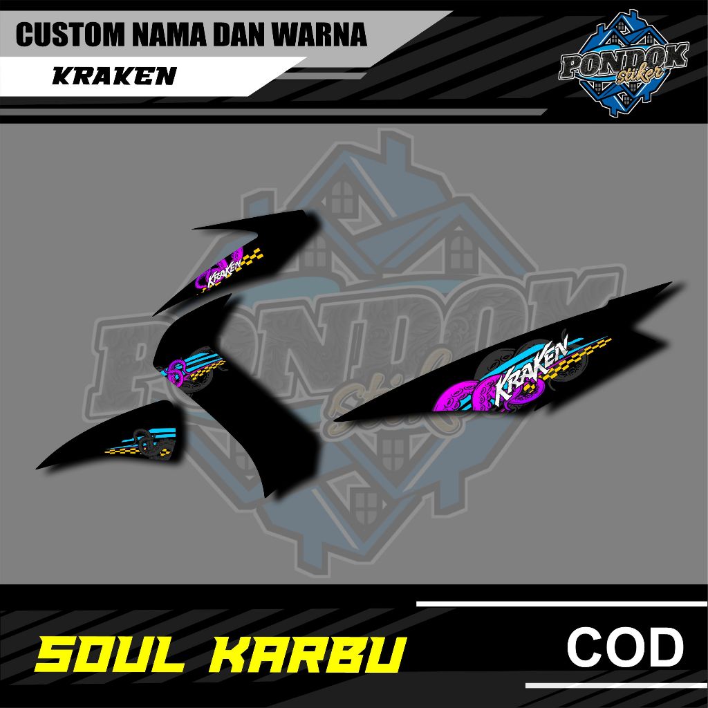 山葉 Cool STRIPING YAMAHA SOUL 化油器 KRAKEN RACING BOY DIESEL TU