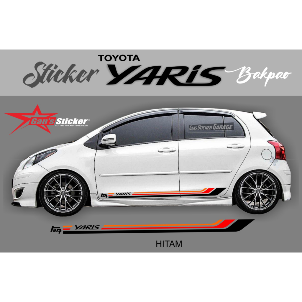 貼紙豐田 yaris Antem 貼紙車門 yaris Antem 配件 yaris Antem