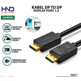 Ugreen 電纜 DisplayPort DP 公對公支持 4K 60Hz 10211