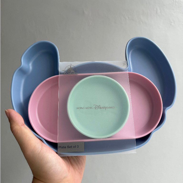 Stitch COOKING PLATES 餐盤 3 件套原裝商品來自香港迪士尼樂園餐飲
