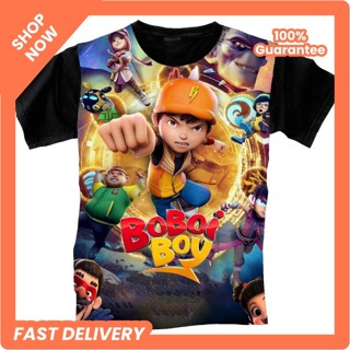 3d Boboboy 男孩女孩上衣 T 恤最新時尚 3D 男孩 T 恤與 Boboiboy 圖案