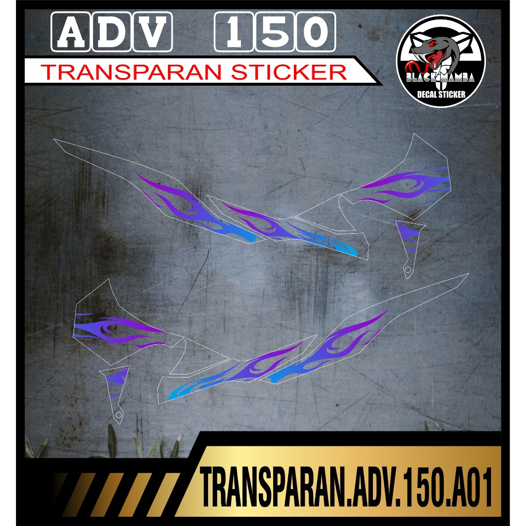 透明貼紙 ADV 150 貼花條紋 ADV 150 HONDA ADV 代碼 A01