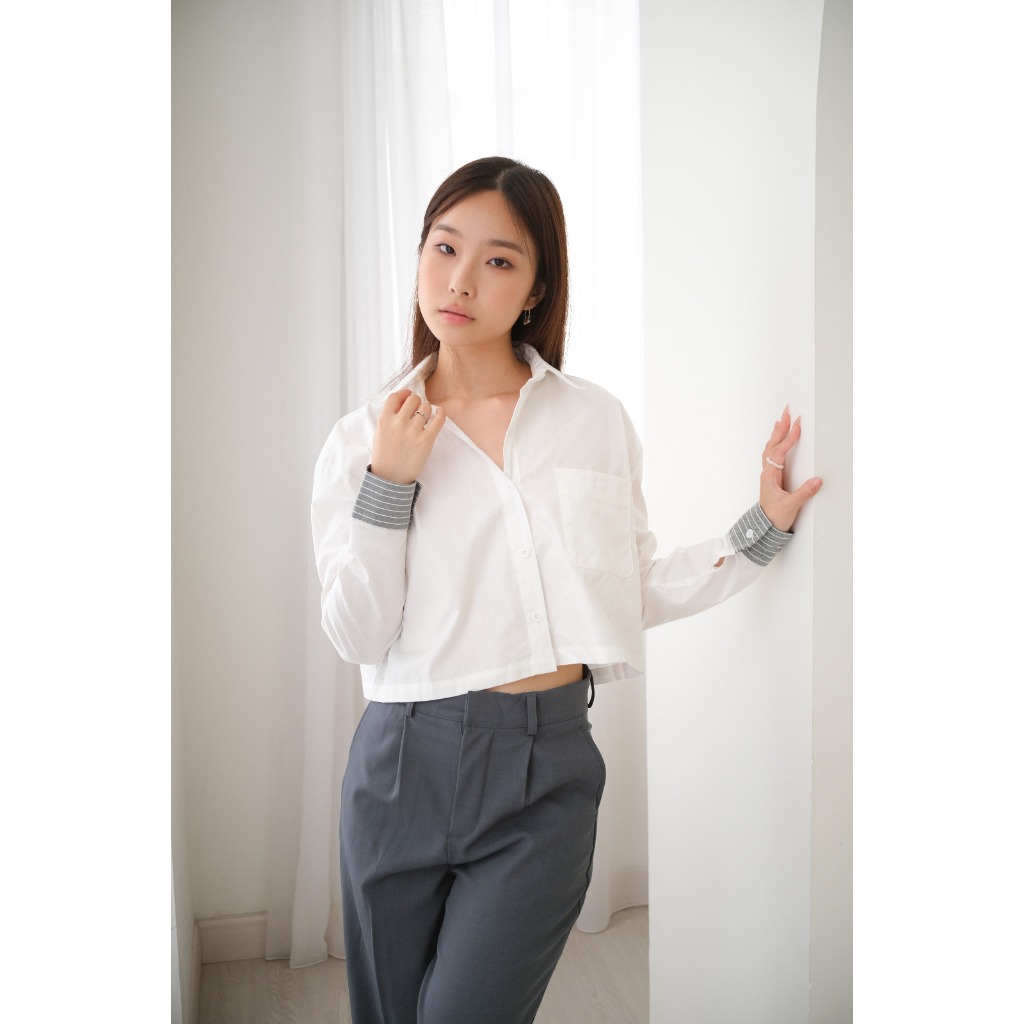 Katun KEMEJA Diora 襯衫辦公室襯衫長袖棉質女士休閒襯衫襯衫露臍上衣辦公室女士韓式風格