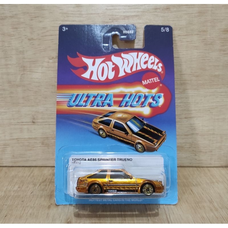 Hotwheels 豐田 AE86 Sprinter Trueno 金色 Ultra Hots 系列