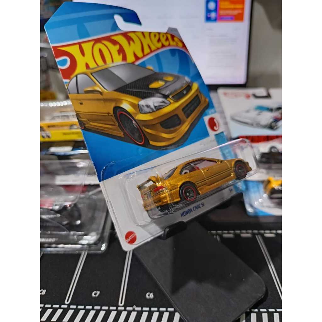 HONDA Hot Wheels 本田思域 Si Gold 進口無卡保護套