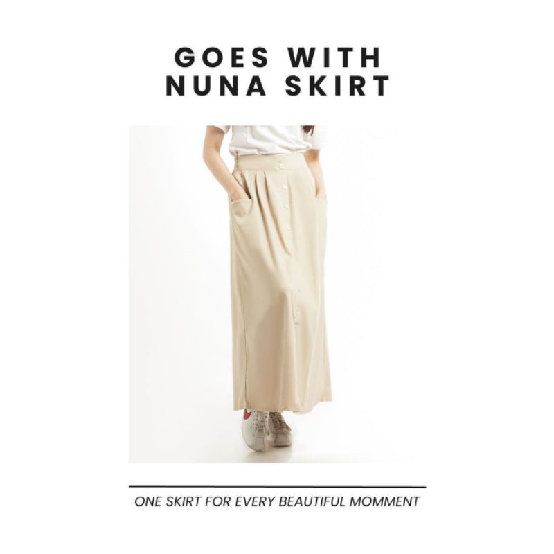 Nuna SKIRT 韓式短裙女式當代 NUNA TWILL SKIRT
