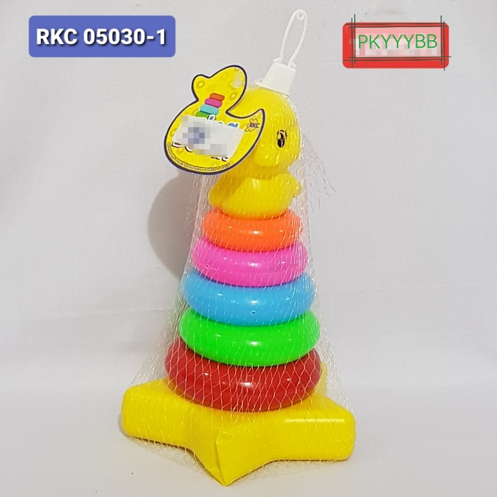 嬰兒玩具甜甜圈堆疊甜甜圈環塔益智玩具幼兒甜甜圈環堆疊 5 RKC05030-1