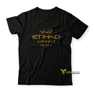男士 T 恤 Distro ETIHAD AIRWAYS ABU DHABI AIRLINES