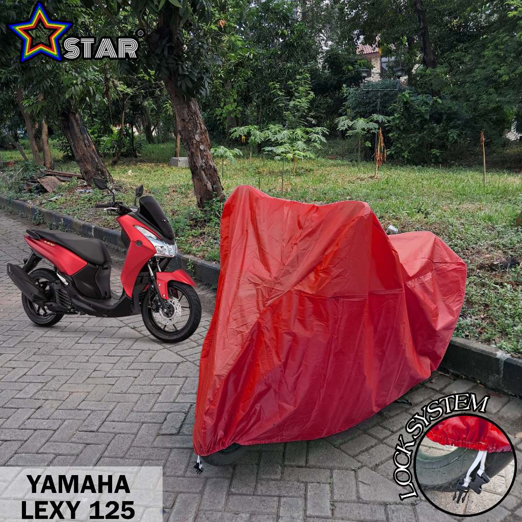 山葉 Merah 雅馬哈 LEXY 125 摩托車罩純紅色 PREMIUM 摩托車罩