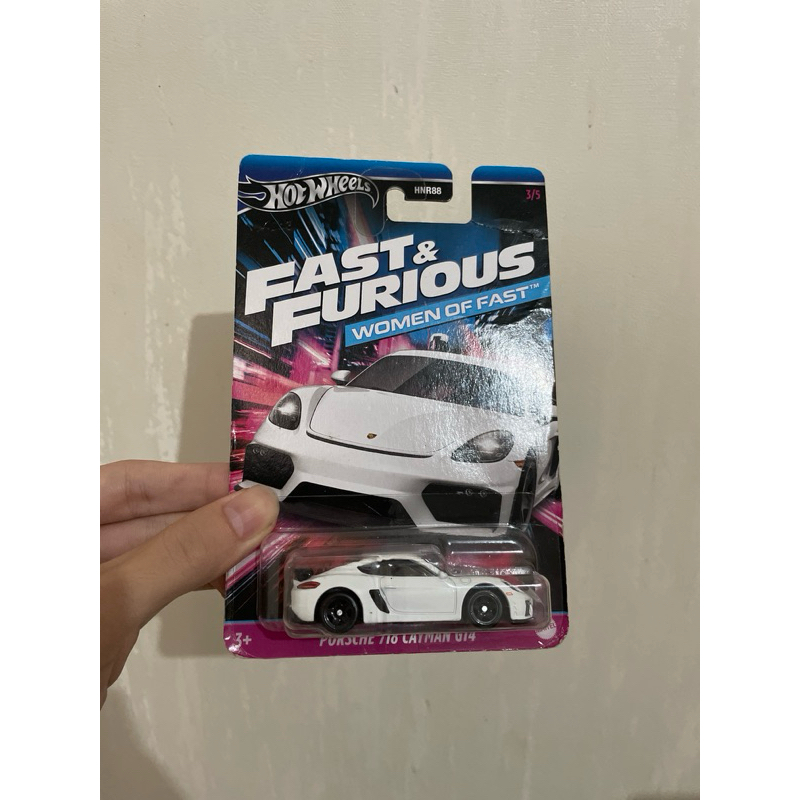 PORSCHE HOT WHEELS 風火輪保時捷 718cayman GT4 女款 Fast BAD 卡