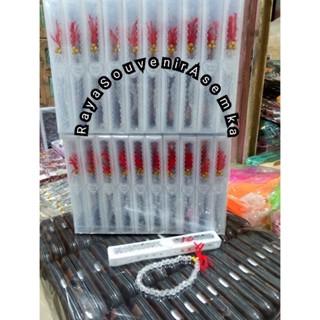 最新包含 50 張迷你透明珍珠 Tasbih 雲母包裝紀念品