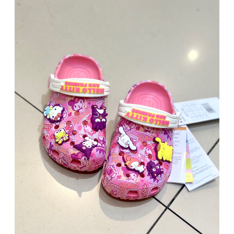 Kitty crocs hot sale