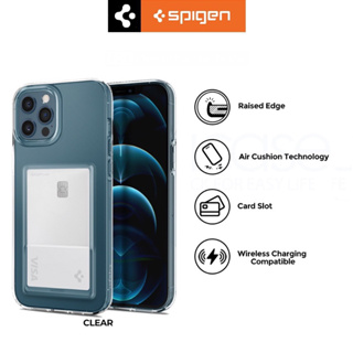 Spigen 手機殼 iPhone 12 12 Pro 水晶透明卡槽軟殼官方原裝