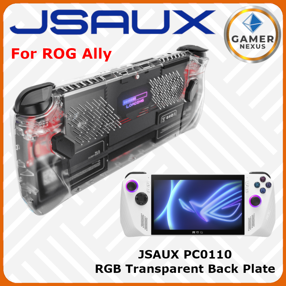 Jsaux PC0110 ROG Ally RGB 透明背板適用於 ROG Ally