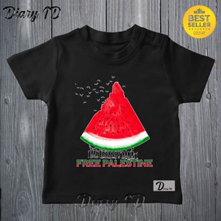 Katun 兒童上衣 T 恤免費巴勒斯坦符號優質棉材料
