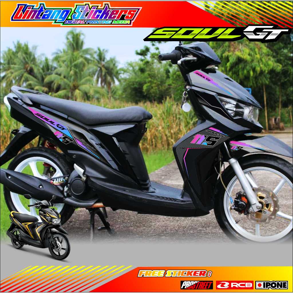 山葉 條紋變化 YAMAHA MIO SOUL GT 115 貼紙列表摩托車 YAMAHA MIO SOUL GT ST