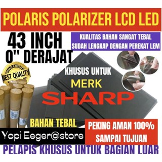 POLARIS POLARIS LCD LED SHARP 43 英寸 0 度塑料膜專用於外部或正面