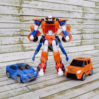 Tobot MINI TITAN 2 車組合玩具機器人車 2 合 1 兒童