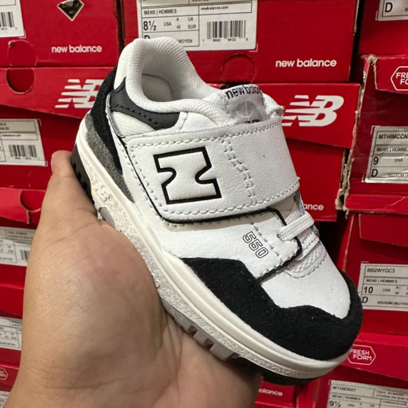 紐巴倫 New BALANCE 550 男士兒童運動鞋原裝黑色白色